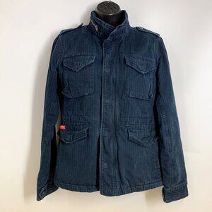 Superdry Women's‎ Winter Rookie Cotton Denim Military Jacket Size XS